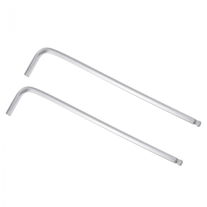 uxcell ボールエンド六角レンチ L字型 ロングアーム CR-V 修復工具 SAE 4.76mm