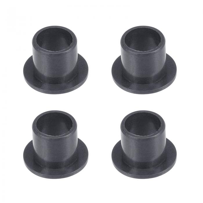 uxcell フランジスリーブ ベアリング POMラップ ブッシング オイルなし ブラック ボア直径8mm 外径10mm..