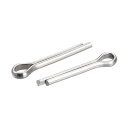 uxcell 割りピン 4mm x 20mm 316ステンレス鋼 クリップ ファスナー 継手 自動車 機械用 シルバートーン 4個