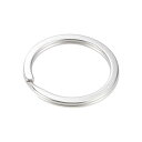 uxcell スプリットキーリング オープンフラットジャンプコネクター ストラップ ジッパー ハンドバッグ用 ステンレス鋼 30 mm 30個