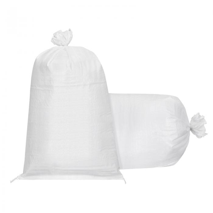 uxcell 空のサンドバッグ 土のう袋 織り ポリプロピレン 洪水防御用 ホワイト 150cmx100cm 5個