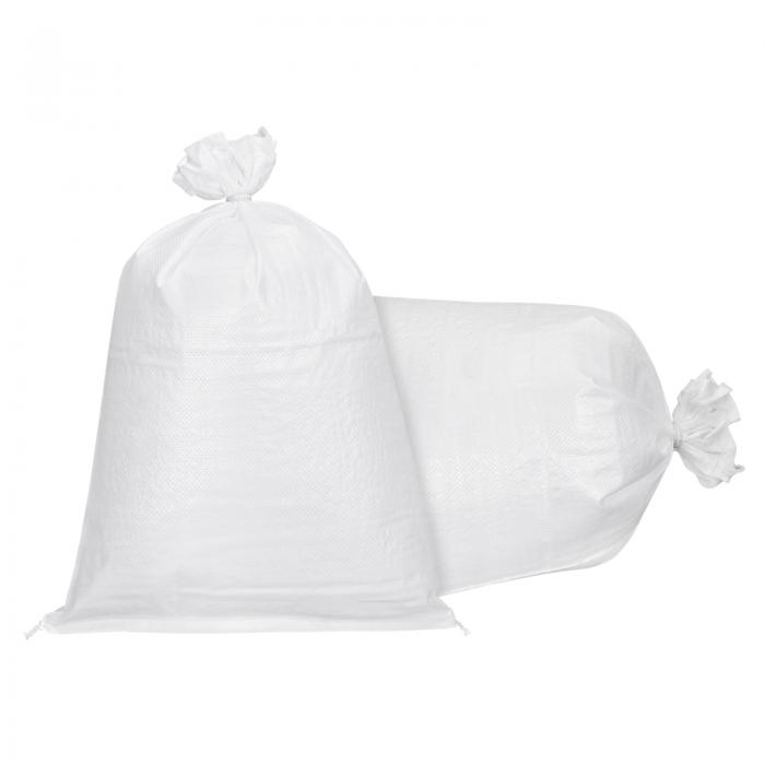 uxcell 空のサンドバッグ 土のう袋 織り ポリプロピレン 洪水防御用 ホワイト 95cmx55cm 5個