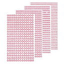 uxcell 1792個入り 4シート ライトピンクのラインストーンステッカー 3/4/5/6 mm セルフアドヒーシブラインストーン ジェムズ DIY装飾クラフト フェイス アイ ネイル ヘア メイクアップ用