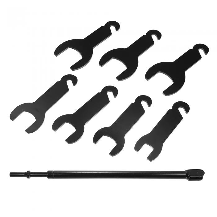 uxcell 空気圧ファンクラッチレンチ取り外しツール ブラック 43300 Fo rdに対応 Chr yslerに対応 Je epに対応 8個
