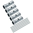 uxcell ハンドコンビネーションソケットレンチセット デュアルエンドレンチ 六角ソケット ソケットサイズ17-19 mm 5個