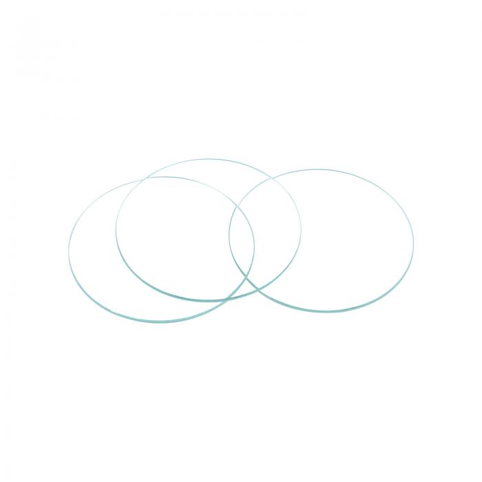 uxcell 時計ガラス クリス タルレンズ シングルドームラウンド 時計修理用 24mm直径 1.5mm刃厚 クリアー 8個