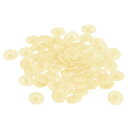 uxcell スクリューキャップカバー ネジキャップカバー プラスチック ネジ飾りカバー プラスカムフィッティングナット セルフタッピンねじ用 ライトベージュ ...