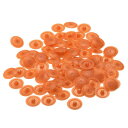 uxcell スクリューキャップカバー ネジキャップカバー プラスチック ネジ飾りカバー プラスカムフィッティングナット セルフタッピンねじ用 オレンジレッド ...