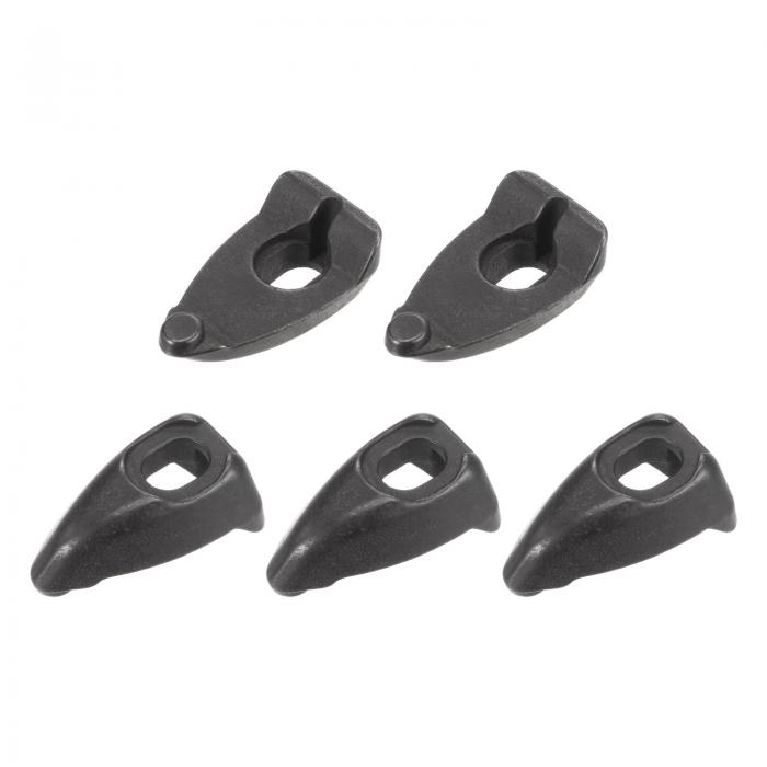 uxcell フィンガークランプ インサートプレート プレッシャープレート Dタイプ 炭素鋼 CNC旋盤旋削工具に適合 5個入り