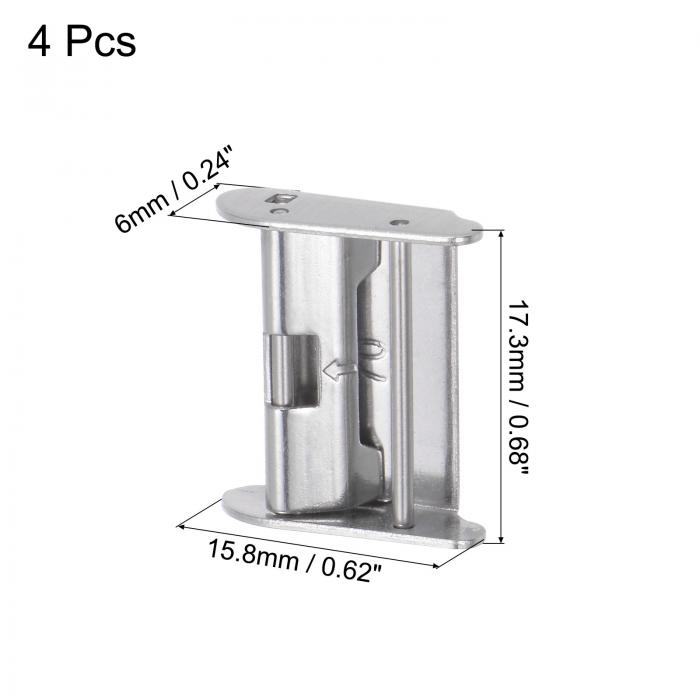 uxcell 時計ストラップクラスプバックル SUS304 PVD ウォッチキーパー 時計バンド用 16mm 3