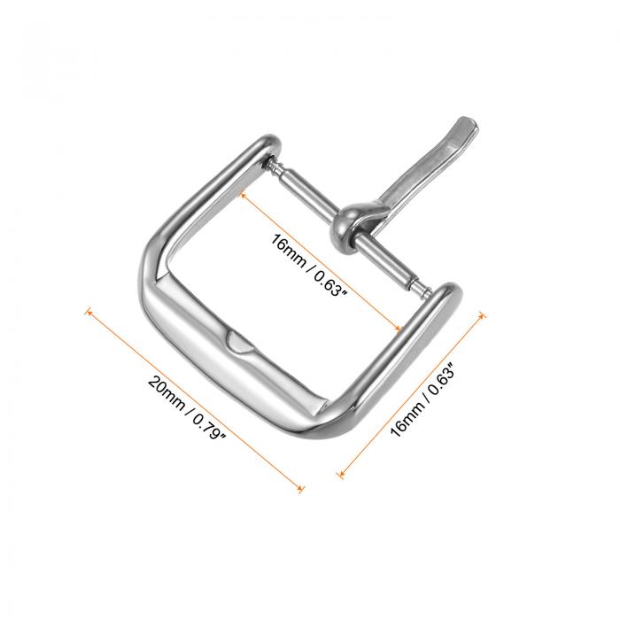 uxcell SUS304 ポリッシュド PVD ウォッチバックル ステンレス鋼 時計バンド用 16mm