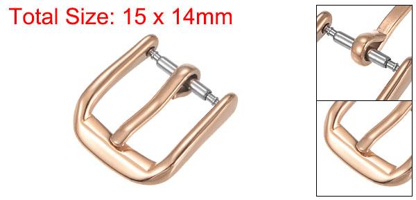 uxcell SUS304 ポリッシュド PVD ウォッチバックル PVD 仕上げ 時計バンド用 10mm