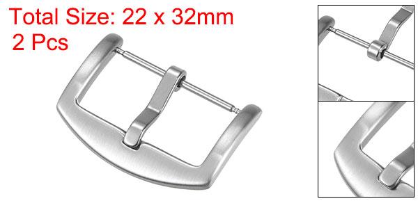 uxcell ウォッチ ブラッシュド SUS201 アークサイドタイプバックル ステンレス鋼 時計バンド用 26mm