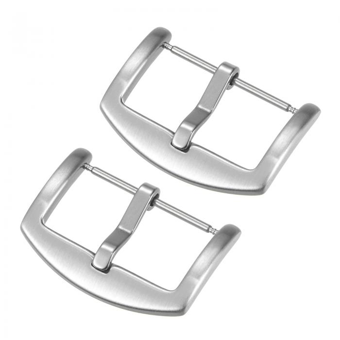 uxcell ウォッチ ブラッシュド SUS201 アークサイドタイプバックル ステンレス鋼 時計バンド用 26mm