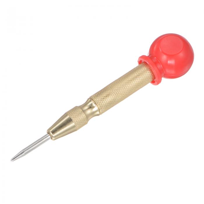 uxcell 自動センターパンチ 130mm スプリングロード センターホールパンチャーマーカー ハンドツール ..