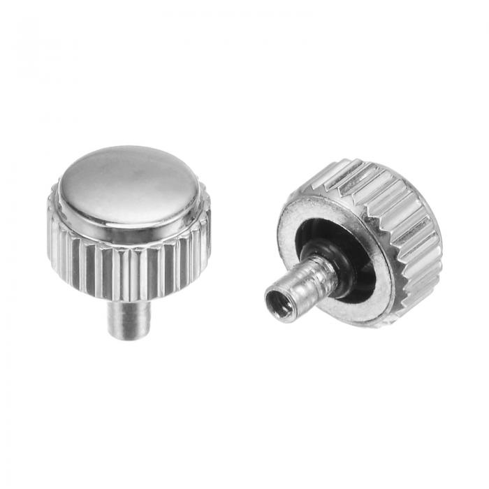 uxcell 時計のクラウン SUS304 ヘッド付き ロングステム ウォッチクラウン 時計用 5x4.5mm