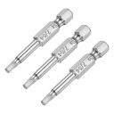 uxcell 2.8mm磁気六角ヘッドドライバービット S2鋼 パワーツール 6.35mm六角シャンク 長さ50mm 3個(4)