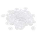 uxcell スクリューキャップカバー ネジキャップカバー プラスチック ネジ飾りカバー プラスカムフィッティングナット セルフタッピンねじ用 ホワイト 11....