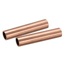 uxcell コッパー製チューブ パイプチューブ 丸い 外径21mm 壁厚さ1.5mm 長さ100mm 2個入