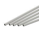 uxcell 304ステンレス鋼管 ラウンド 外径4mm 壁の厚さ0.4mm 長さ300mm 5本