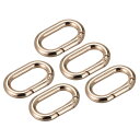 uxcell 財布ストラップリング 金属 楕円形 スプリングバックル ハードウェア バッグ クラフト DIY アクセサリー フック クリップ用 長さ34mm ゴ...