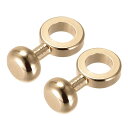uxcell 財布ストラップリング Oリング 金属 リベット スタッド 交換用 バックル バッグ クラフト DIY アクセサリー用 長さ20mm ゴールドトーン...