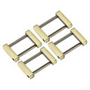 uxcell 財布ストラップリング 金属 ねじ込み シャックル 交換用 バックル レザー バッグ クラフト DIY アクセサリー用 長さ28mm ブロンズ 4個