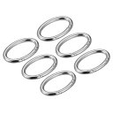 uxcell 財布ストラップリング 金属 楕円形 スプリングバックル ハードウェア バッグ クラフト DIY アクセサリー フック クリップ用 長さ47mm シ...