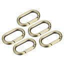 uxcell 財布ストラップリング 金属 楕円形 スプリングバックル ハードウェア バッグ クラフト DIY アクセサリー フック クリップ用 長さ41mm ブ...
