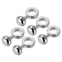 uxcell 財布ストラップリング Oリング 金属 リベット スタッド 交換用 バックル バッグ クラフト DIY アクセサリー用 長さ20mm シルバートーン...