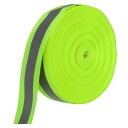 PATIKIL 反射テープストリップ 30mm x 22ヤード 高い視認性の反射テープ 縫い付け用 DIY警告安全生地ウェビング 衣類 レインコート用 蛍光緑
