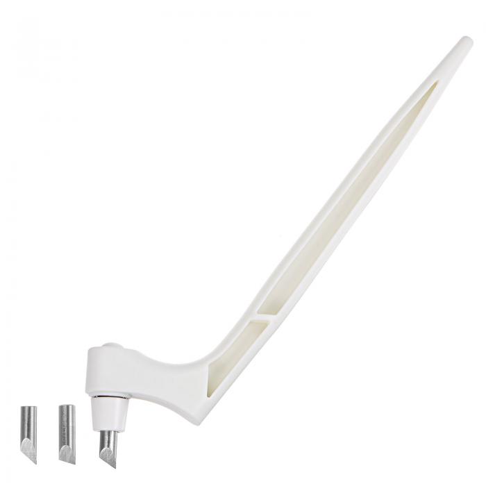 uxcell クラフト切削工具 360 度回転ブレード ステンレス鋼 カッター 15 30 45 度ブレード付き DIY ク..