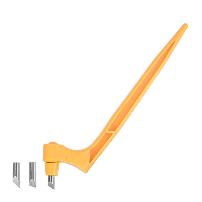 uxcell クラフト切削工具 360 度回転ブレード ステンレス鋼 カッター 15 30 45 度ブレード付き DIY ク..