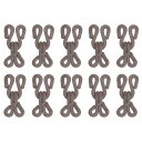 uxcell ソーイングフック ポリエステルカバー 服用 ブラ用 スカート用 DIY手工芸品 ダークグレー 長さ23 mm 12個入