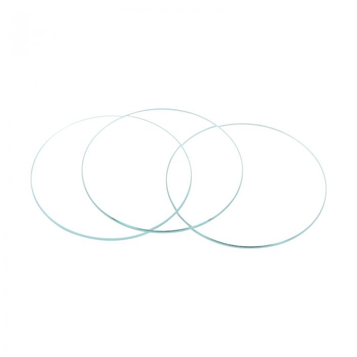 uxcell 時計ガラス クリス タルレンズ シングルドームラウンド 時計修理用 33.5mm直径 1.5mm刃厚 クリアー 8個