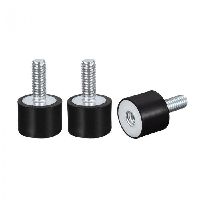 uxcell 防振装置 ショックアブソーバー 防振アイソレーター M5 オス/メス D15mmxH15mm 3個入り
