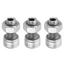 PATIKIL M8x16mm 六角穴付きネジ 3セット 円筒形 中空ボルトナットキット ランプねじ 切りねじ スルーホールファスナー 304ステンレス鋼(3)