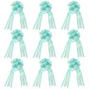 PATIKIL 18cm ラージプルボウ 10個 バスケットプレゼントラッピングリボン 大きなお花のリボン蝶結び クリスマス バレンタインデーのプレゼントの装飾用 ターコイズ