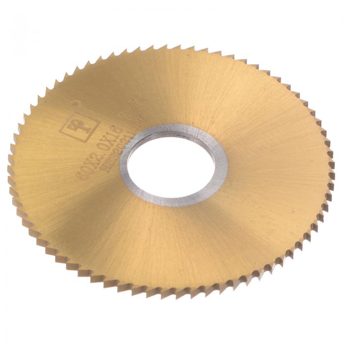 uxcell 丸鋸ブレード 直径60 mm 厚さ2 mm 72歯 16 mmアーバー付き M35コバルト高速度鋼チタンコーティングフライス盤 ステンレス鋼銅用