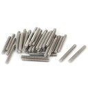 uxcell ねじロッド ネジ棒 50本入り メタル 304ステンレス鋼 M6x50mm シルバートーン