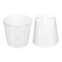 uxcell 植木鉢 プラスチック 花開始コンテナ 屋内屋外用 16.5 cm クリアー 10個
