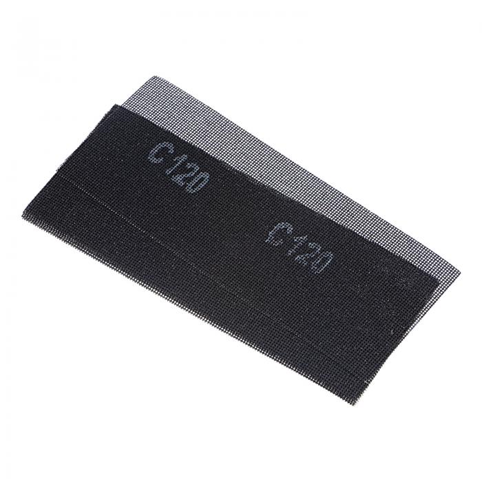 uxcell メッシュサンディングシート 120グリット 115mmx280mm 無ほこりウェット・ドライ研磨 木材乾式壁金属表面の研削用 5個入り