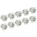 uxcell ランプロッド M10ねじパイプ 六角形皿穴 フラットヘッド シャンデリア用 亜鉛メッキ鉄 長さ11 mm 15個(3)