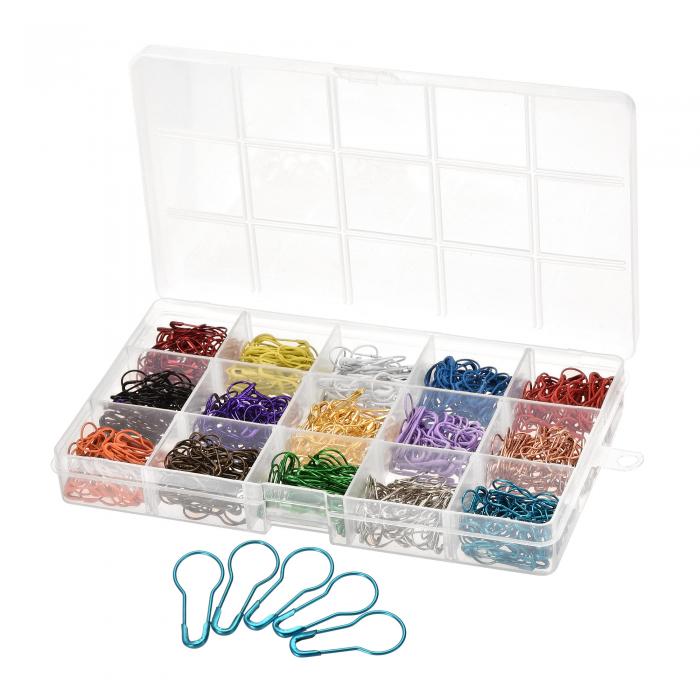 uxcell バルブ安全ピン 22 mm ひょうたんメタルソーイングピン キルティング編みピン ブランケットクラ..