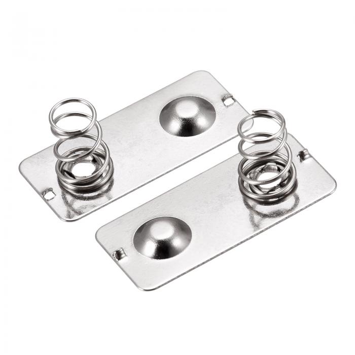 uxcell バッテリースプリングプレート AA バッテリーコンタクト ニッケルプレート 24mmx11mm DIY用 100..