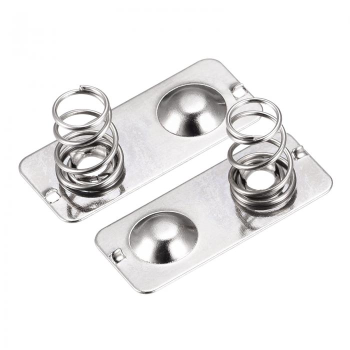 uxcell バッテリースプリングプレート AAA バッテリースプリングコンタクト ニッケルプレート 21mmx9mm..