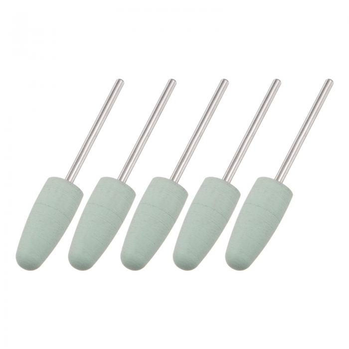 uxcell 研削バフ研磨ホイール シリコーンゴム 800グリット 円錐形研磨ヘッド 電動回転工具用 直径10 mm..