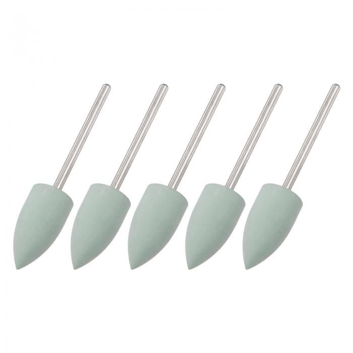 uxcell 研削バフ研磨ホイール シリコーンゴム 800グリット テーパー研磨ヘッド 電動回転工具用 直径10 ..