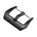 uxcell ポリッシュド時計ストラップ ステンレス鋼製 ブラック バックル代替品 革の時計バンドクラスプ用 26mm 幅