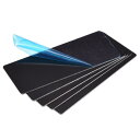 uxcell ブランクメタルカード 陽極酸化アルミニウム板 80 mm x 30 mm x 1 mm ブラック 5個